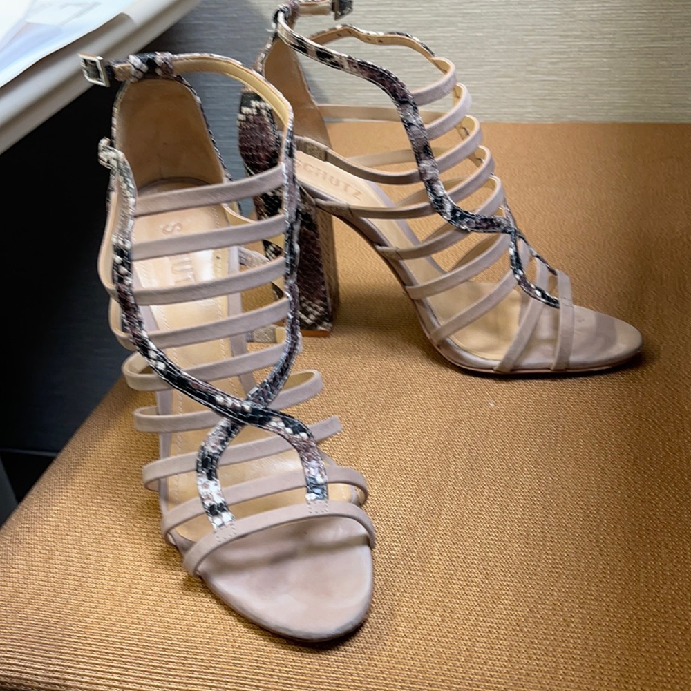 Schultz snake print sandals